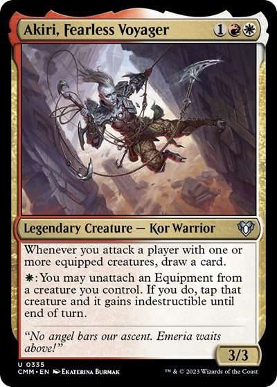 Akiri, Fearless Voyager (Commander Masters) Light Play