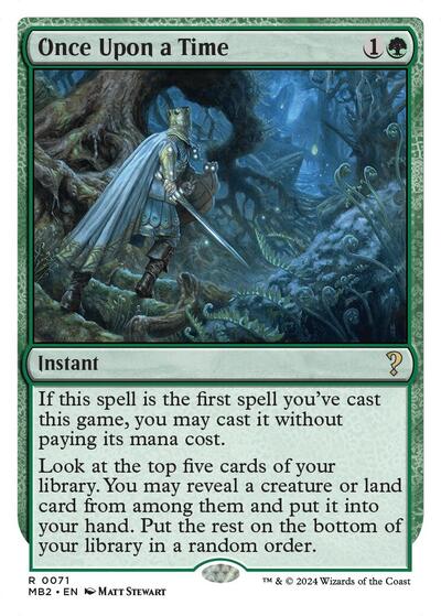 Once Upon a Time (White Border) (Mystery Booster 2) Near Mint
