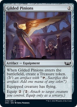 Gilded Pinions (Streets of New Capenna) Light Play Foil