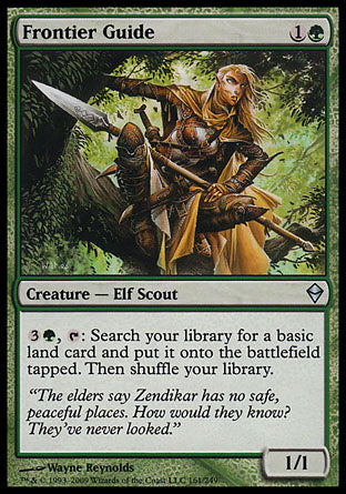Frontier Guide (Zendikar) Light Play Foil
