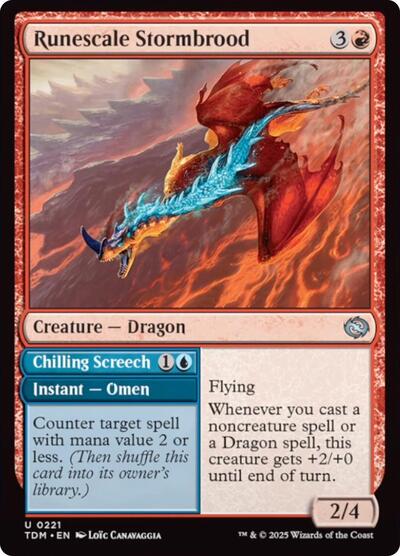 Runescale Stormbrood (Tarkir: Dragonstorm) Near Mint Foil