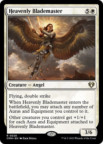 Heavenly Blademaster (Commander Masters) Near Mint