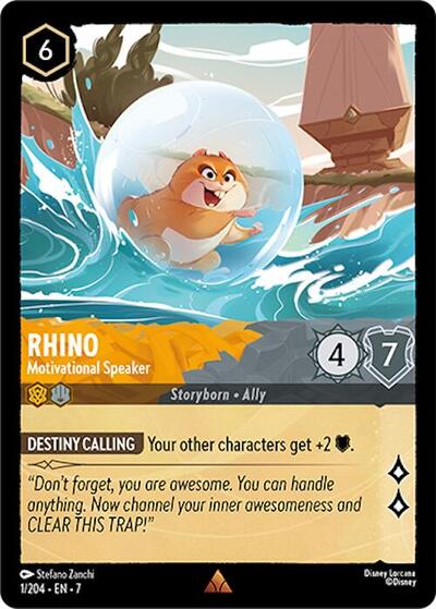 Rhino - Motivational Speaker (Archazia's Island) Near Mint