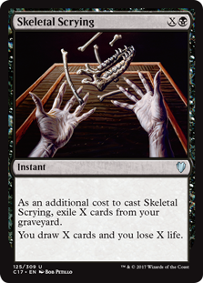 Skeletal Scrying (Commander 2017) Light Play