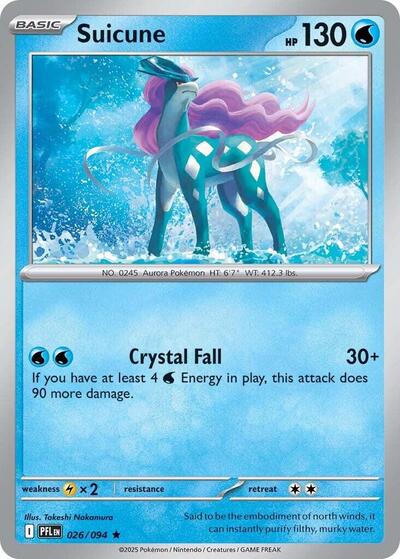 Suicune (ME02: Phantasmal Flames) Near Mint Reverse Holofoil