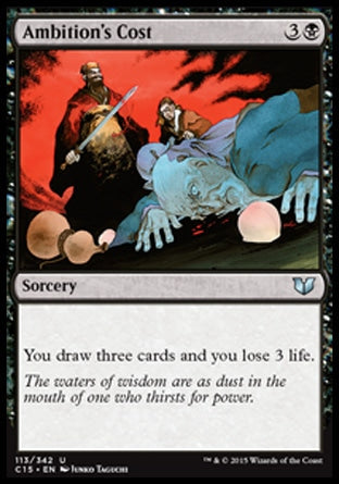 Ambition's Cost (Commander 2015) Light Play