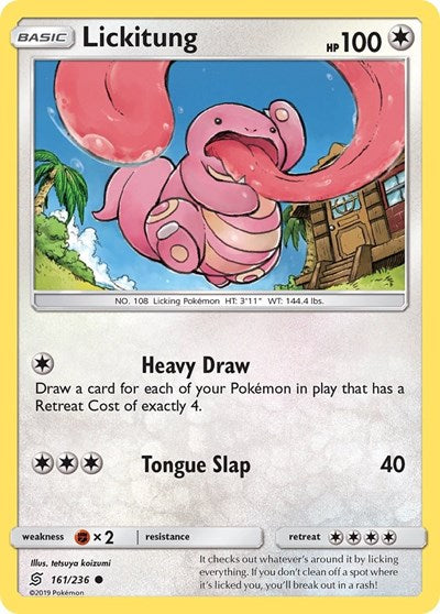 Lickitung (SM - Unified Minds) Near Mint Reverse Holofoil
