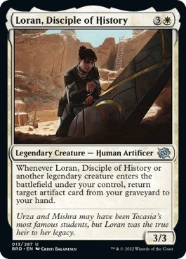 Loran, Disciple of History (The Brothers' War) Near Mint Foil