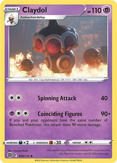 Claydol (SWSH09: Brilliant Stars) Near Mint