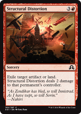 Structural Distortion (Shadows Over Innistrad) Light Play Foil