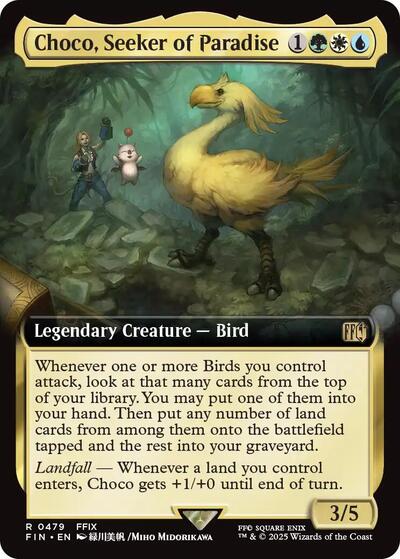 Choco, Seeker of Paradise (Extended Art) (Universes Beyond: FINAL FANTASY) Near Mint Foil