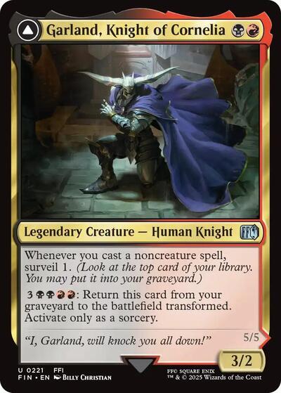 Garland, Knight of Cornelia / Chaos, the Endless (Universes Beyond: FINAL FANTASY) Near Mint Foil