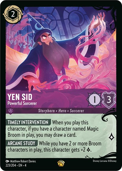 Yen Sid - Powerful Sorcerer (223/204) (Illumineer's Quest: Deep Trouble) Near Mint Cold Foil