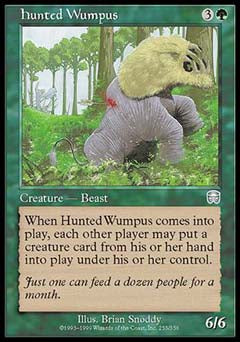 Hunted Wumpus (Mercadian Masques) Light Play