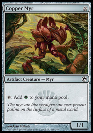 Copper Myr (Scars of Mirrodin) Light Play