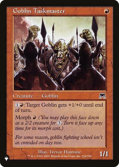 Goblin Taskmaster (The List) Near Mint