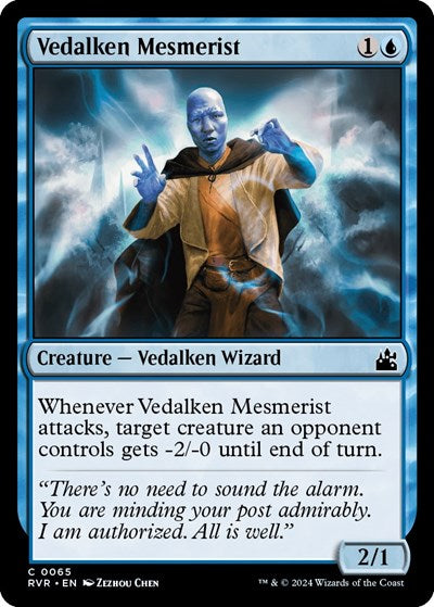 Vedalken Mesmerist (Ravnica Remastered) Light Play Foil