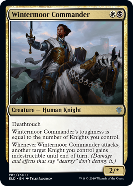 Wintermoor Commander (Throne of Eldraine) Light Play Foil