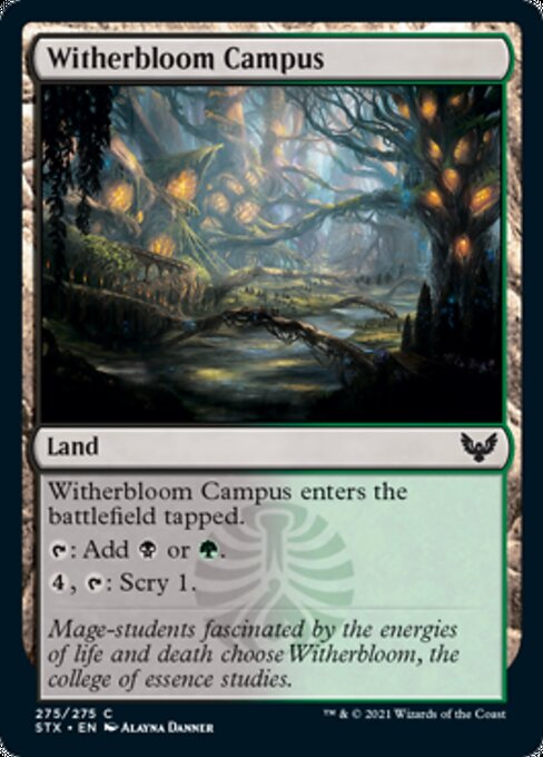 Witherbloom Campus (Strixhaven) Light Play Foil