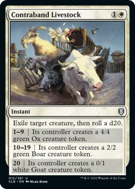 Contraband Livestock (Commander Legends: Battle for Baldur's Gate) Near Mint