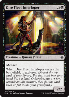 Dire Fleet Interloper (Ixalan) Light Play Foil