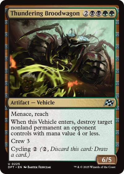 Thundering Broodwagon (Aetherdrift) Light Play Foil