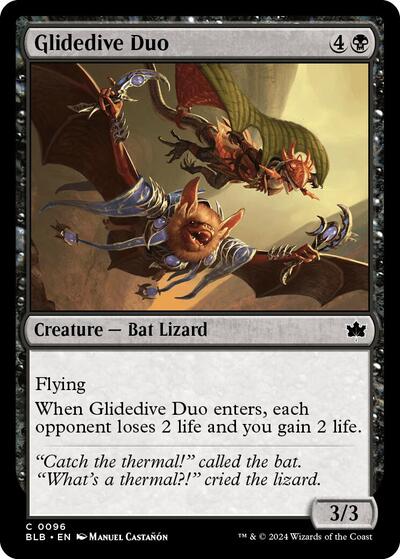 Glidedive Duo (Bloomburrow) Near Mint Foil