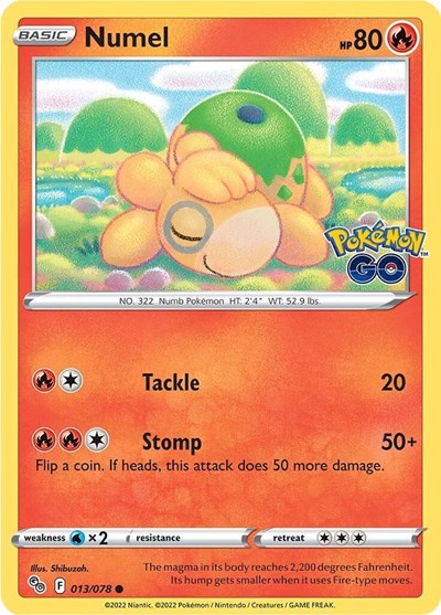 Numel (Pokemon GO) Near Mint