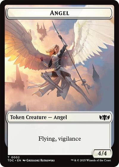 Angel / Spirit Double-Sided Token (Commander: Tarkir: Dragonstorm) Near Mint