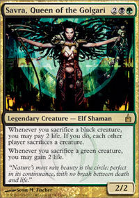 Savra, Queen of the Golgari (Ravnica) Light Play