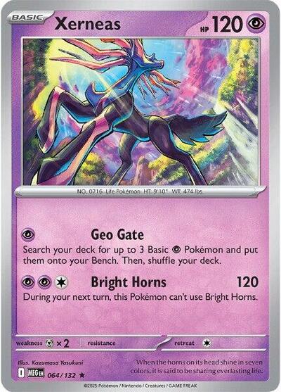Xerneas (ME01: Mega Evolution) Near Mint Reverse Holofoil