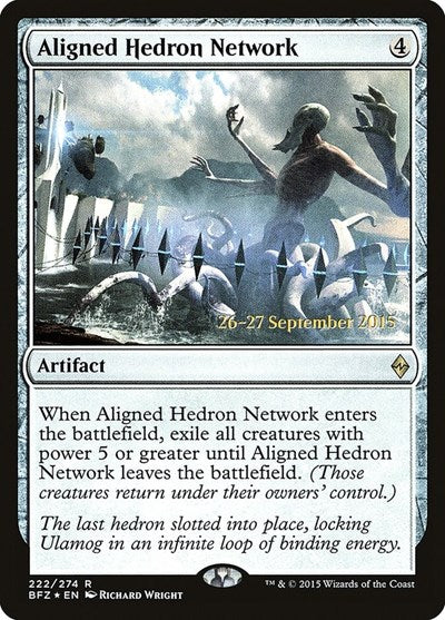 Aligned Hedron Network (Promos: Prerelease Cards) Light Play Foil