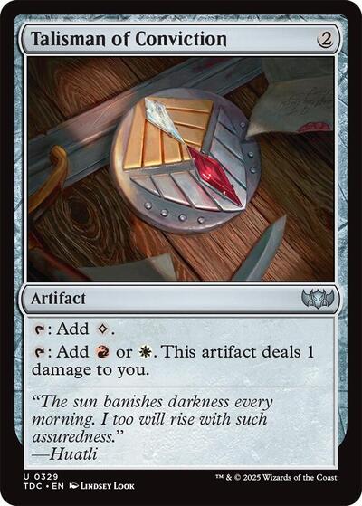 Talisman of Conviction (Commander: Tarkir: Dragonstorm) Near Mint