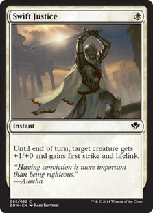 Swift Justice (Duel Decks: Speed vs Cunning) Light Play