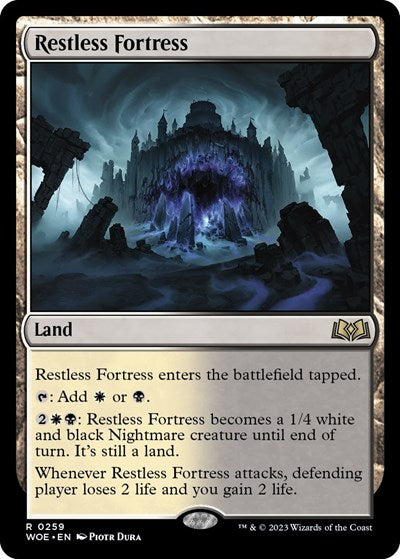 Restless Fortress (Wilds of Eldraine) Light Play Foil