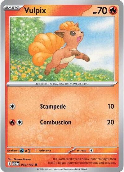 Vulpix - 019 (ME01: Mega Evolution) Near Mint