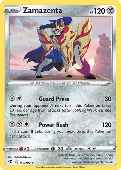 Zamazenta (SWSH02: Rebel Clash) Near Mint Reverse Holofoil