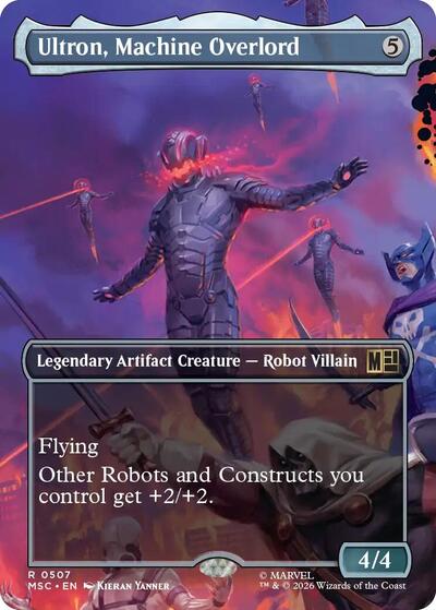 Ultron, Machine Overlord (Borderless) (Commander: Marvel Super Heroes) Near Mint Foil