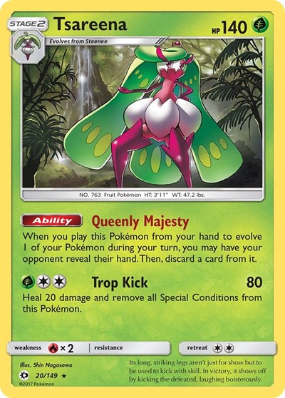 Tsareena (SM Base Set) Near Mint Holofoil