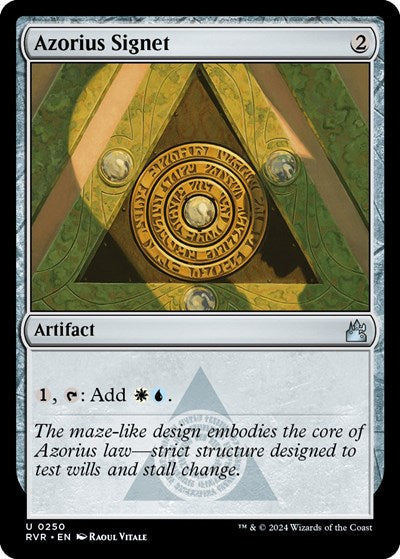 Azorius Signet (Ravnica Remastered) Light Play
