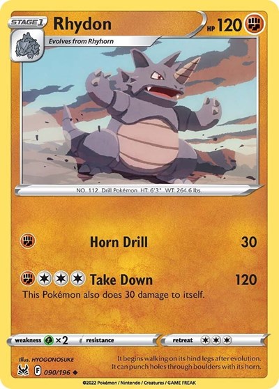 Rhydon (SWSH11: Lost Origin) Near Mint