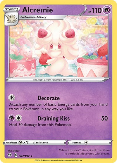 Alcremie (SWSH02: Rebel Clash) Near Mint Reverse Holofoil
