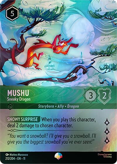 Mushu - Sneaky Dragon (Epic) (Winterspell) Near Mint Holofoil