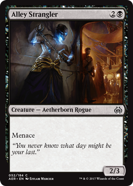 Alley Strangler (Aether Revolt) Light Play Foil