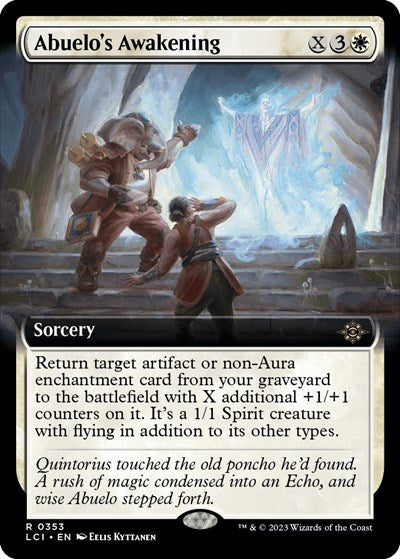 Abuelo's Awakening (Extended Art) (The Lost Caverns of Ixalan) Near Mint Foil