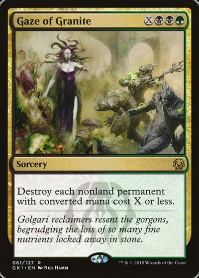 Gaze of Granite (Guilds of Ravnica: Guild Kits) Light Play
