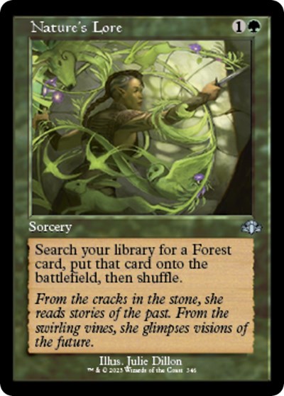 Nature's Lore (Retro Frame) (Dominaria Remastered) Near Mint Foil
