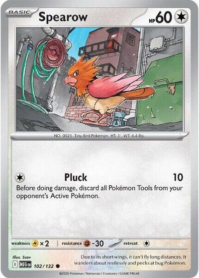 Spearow - 102 (ME01: Mega Evolution) Near Mint