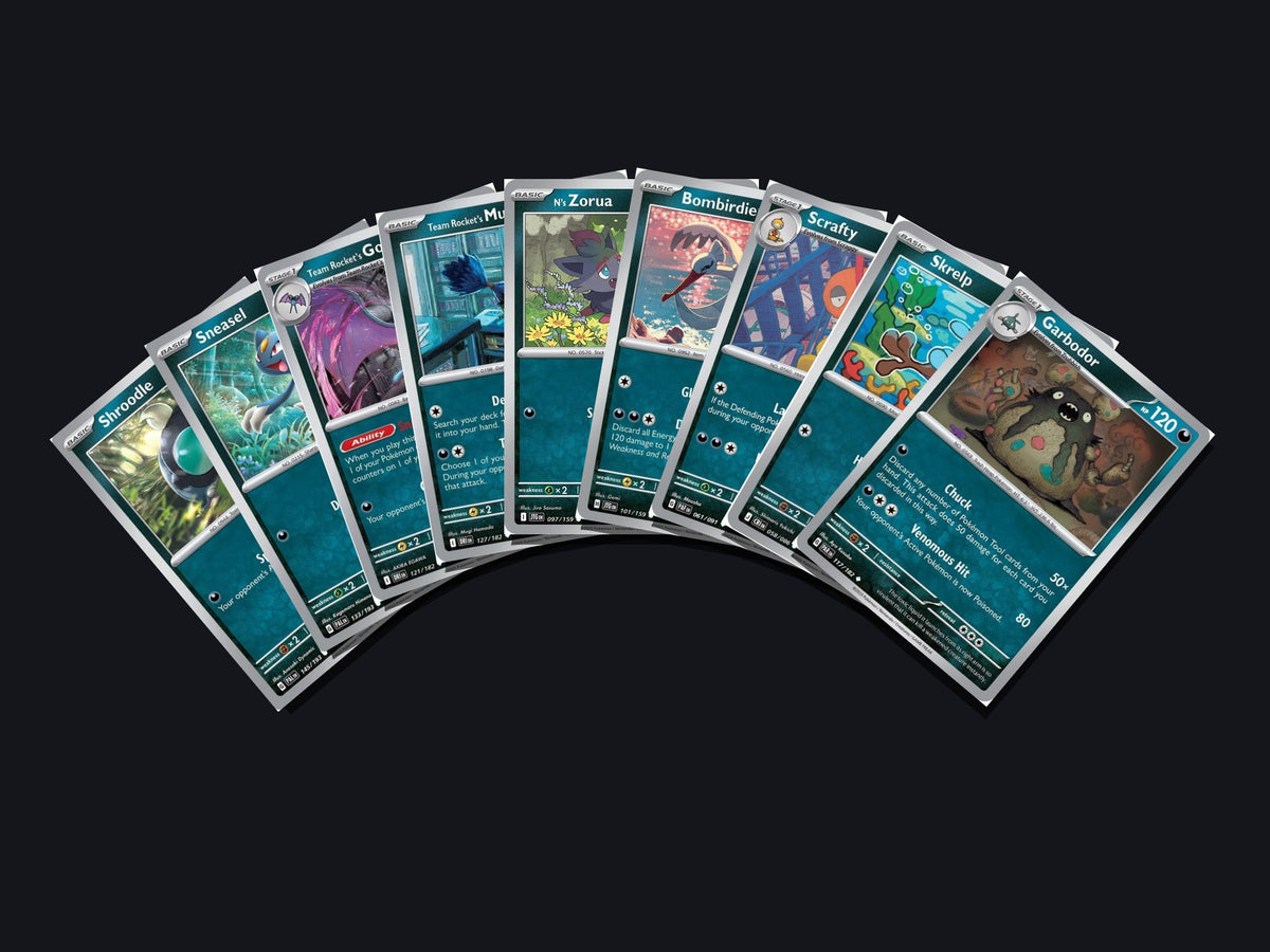pokemon darkness card lot 50 cards no duplicates – arch view
