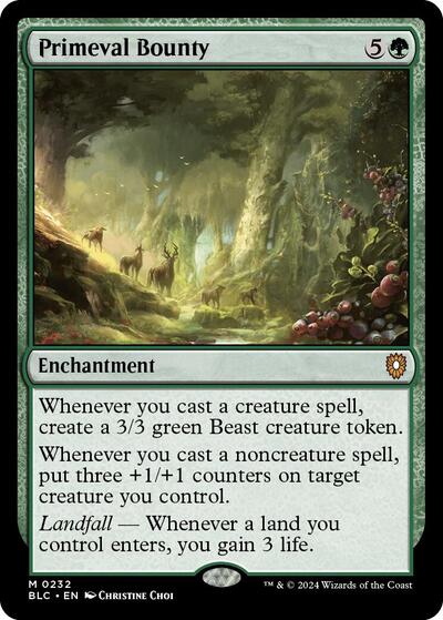 Primeval Bounty (Commander: Bloomburrow) Light Play